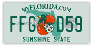 FFGD59  license plate in FL