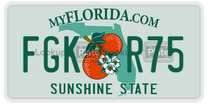 FGKR75  license plate in FL