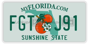 FGTJ91  license plate in FL