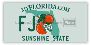 FJ license plate in Florida