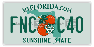 FNCC40  license plate in FL