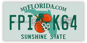 FPIK64  license plate in FL