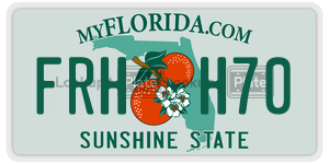 FRHH70  license plate in FL