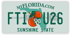 FTIU26  license plate in FL