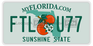 FTLU77  license plate in FL