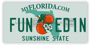 FUNED1N  license plate in FL