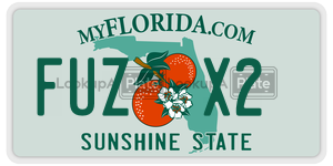 FUZX2  license plate in FL