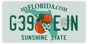 G39EJN  license plate in FL