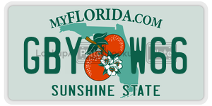 GBYW66 license plate in Florida