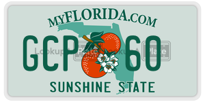 GCP60  license plate in FL