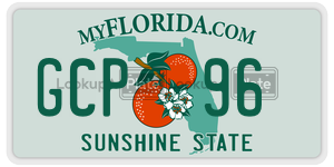 GCP96  license plate in FL