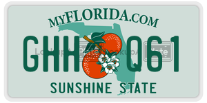 GHHQ61  license plate in FL