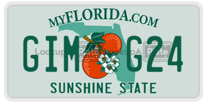 GIMG24 license plate in Florida