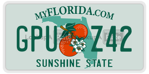 GPUZ42 license plate in Florida