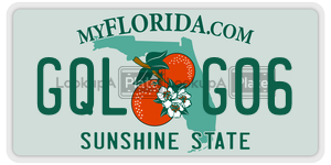 GQLG06  license plate in FL