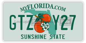 GTZY27 license plate in Florida