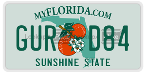 GURD84 license plate in Florida