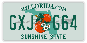 GXJG64  license plate in FL