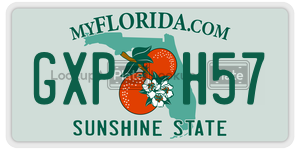 GXPH57 license plate in Florida