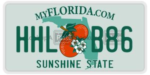 HHLB86  license plate in FL