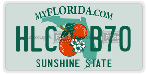 HLCB70  license plate in FL