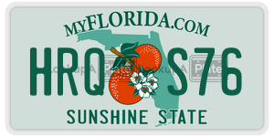 HRQS76  license plate in FL
