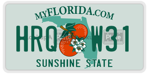 HRQW31  license plate in FL