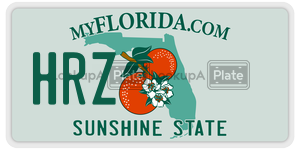 HRZ  license plate in FL