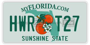 HWRT27  license plate in FL