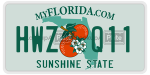 HWZQ11  license plate in FL