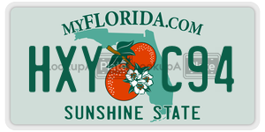 HXYC94  license plate in FL