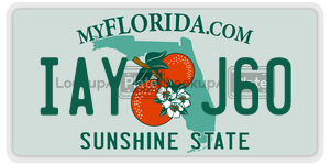 IAYJ60  license plate in FL