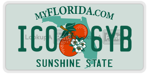 IC06YB license plate in Florida
