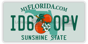ID60PV  license plate in FL