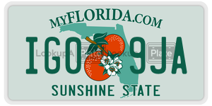 IG09JA  license plate in FL