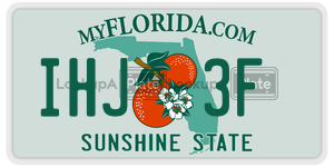 IHJ3F  license plate in FL
