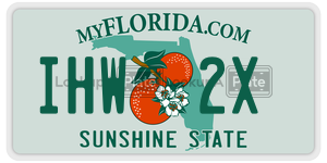 IHW2X  license plate in FL