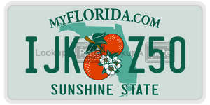 IJKZ50 license plate in Florida