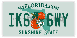 IK66WY  license plate in FL