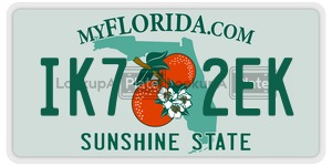 IK72EK  license plate in FL