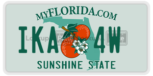 IKA4W  license plate in FL