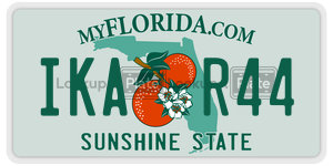 IKAR44 license plate in Florida