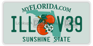 ILLV39  license plate in FL