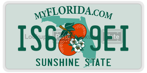 IS69EI  license plate in FL