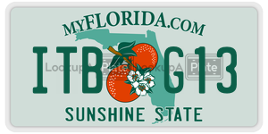 ITBG13 license plate in Florida