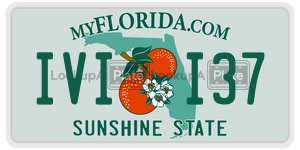 IVII37  license plate in FL