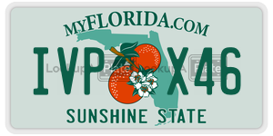 IVPX46 license plate in Florida
