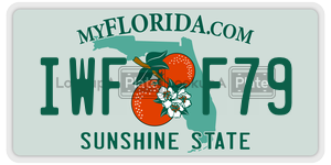 IWFF79 license plate in Florida