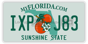 IXPJ83  license plate in FL