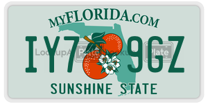 IY79GZ license plate in Florida